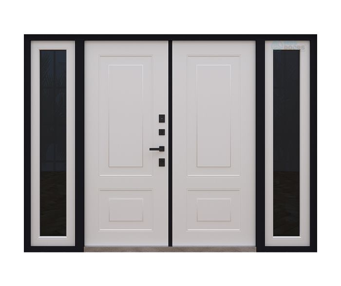 Входная дверь «Бастион Хайтек» с боковыми фрамугами