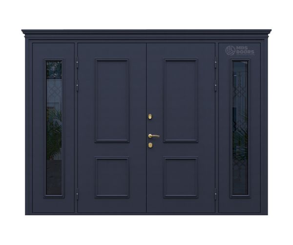 Входная металлическая дверь  «Lion» с остеклением и терморазрывом