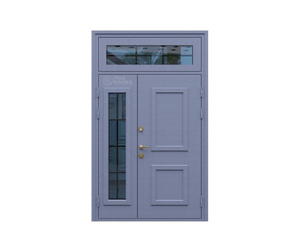 Входная дверь «Агора» с боковой и верхней фрамугой